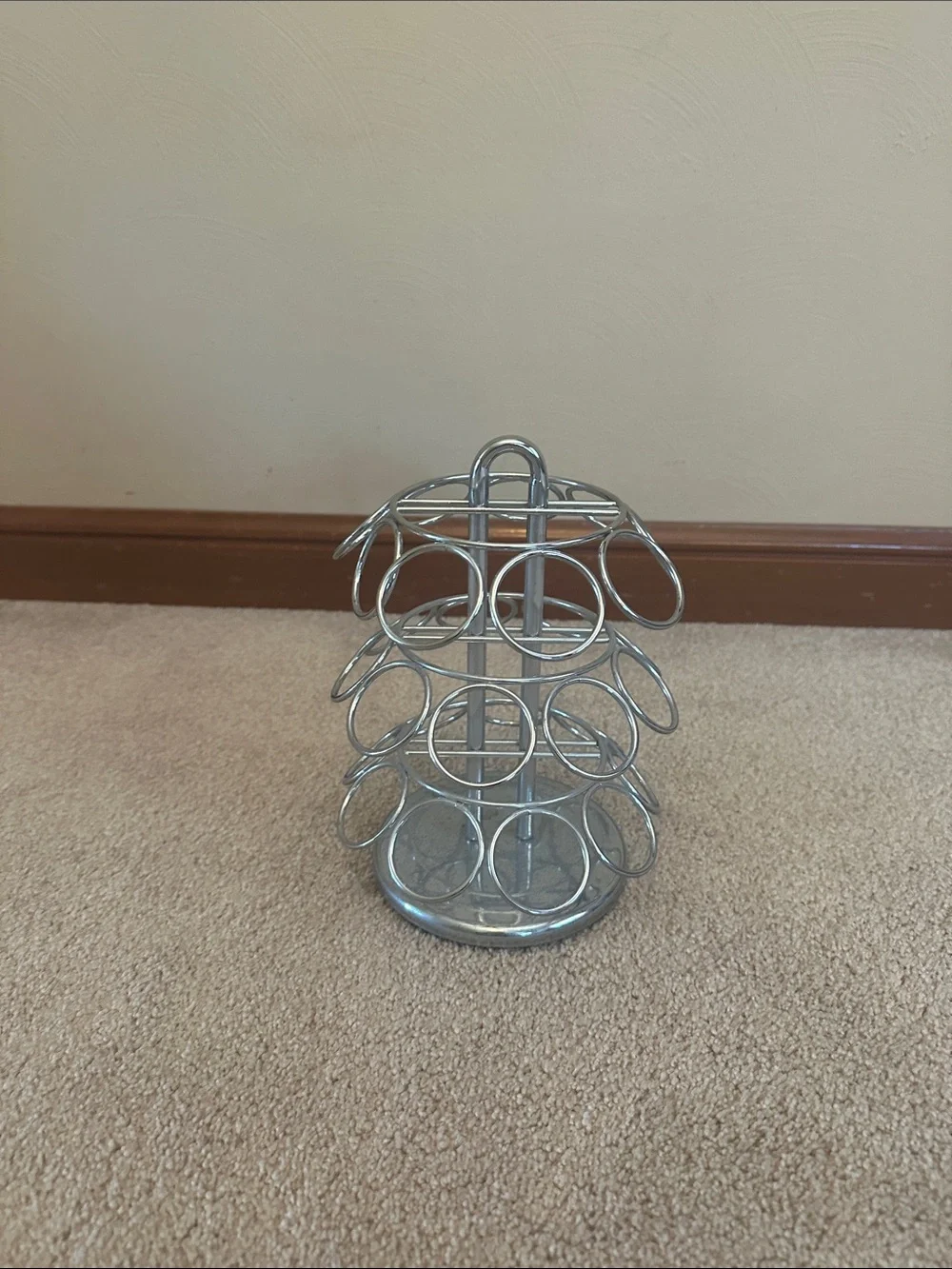 Metal Capsule Coffee Pod Holder - Silver